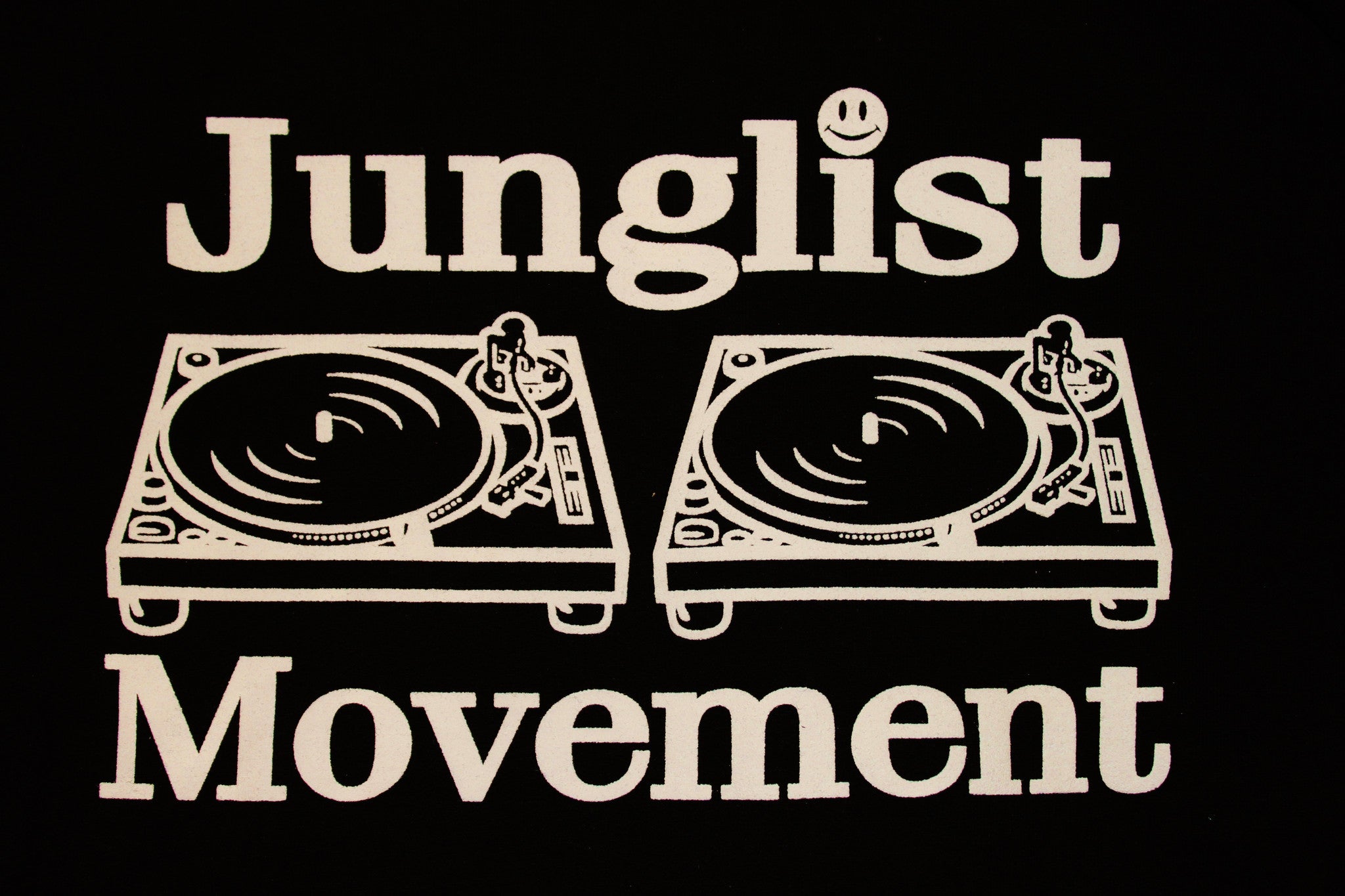 Junglist Movement Hoodie Black (White)