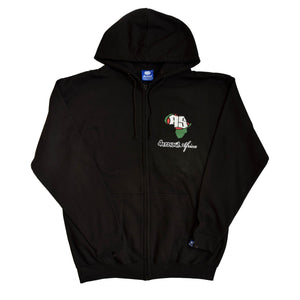 A.S. Africa Lion Zipped Hoodie (Black)