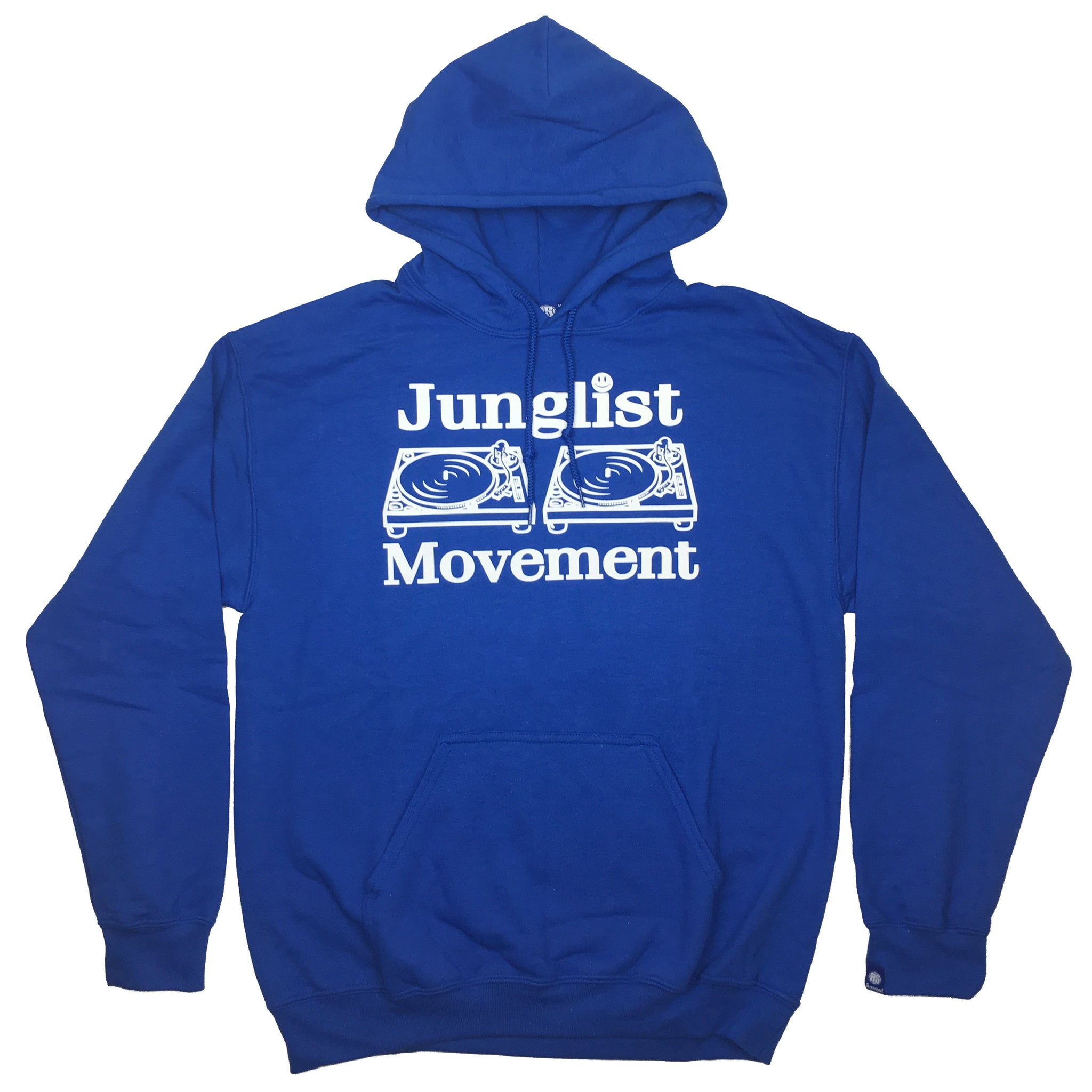 Junglist Movement Hoodie Royal (White)
