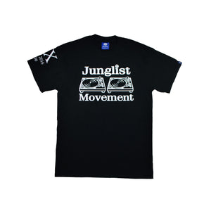 Junglist Movement Exclusive 20 Year Anniversary Tee. Glow In The Dark Print