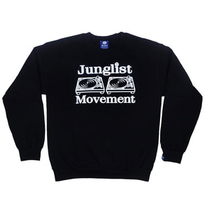 Junglist Movement Sweat Black (White)