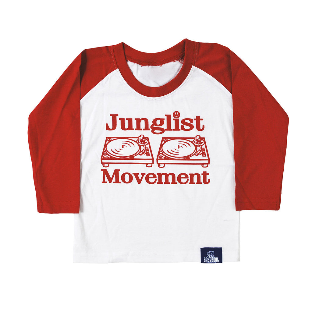 junglist movement t shirt red