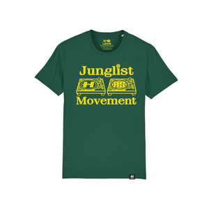 New Junglist Movement x Hospital Records collab tee green