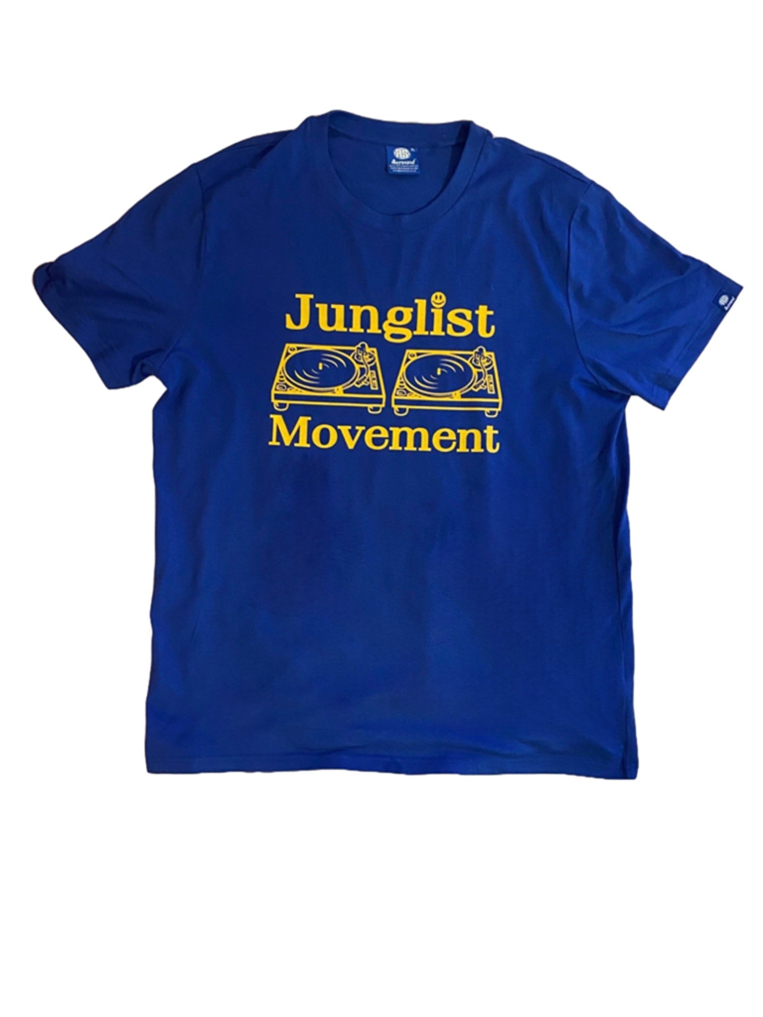 Junglist Movement T-Shirt Royal Blue (Yellow)