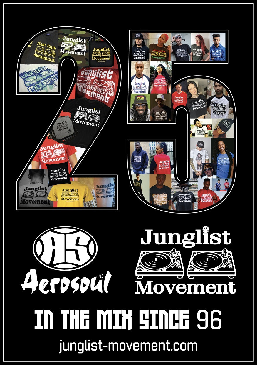 Aerosoul Junglist Movement 25 Year Anniversary  O.J. Rugby Shirt (navy)