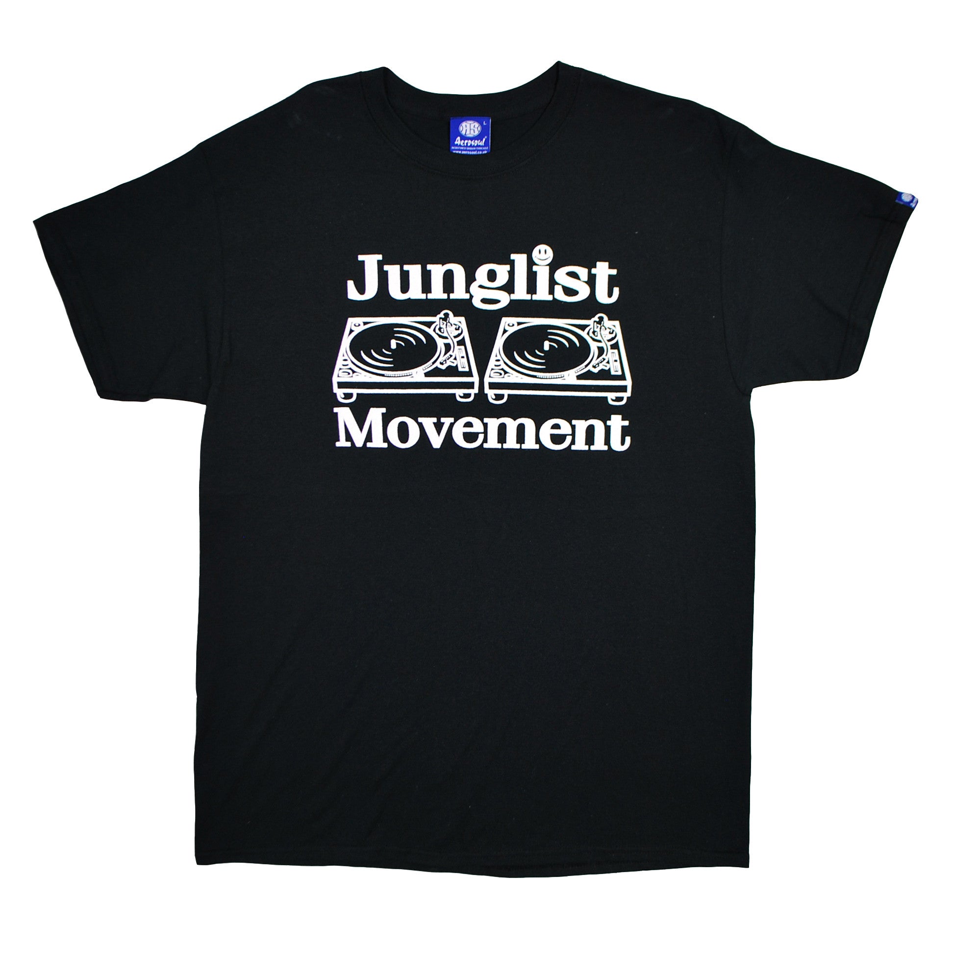 Junglist Movement T-Shirt Black (White)