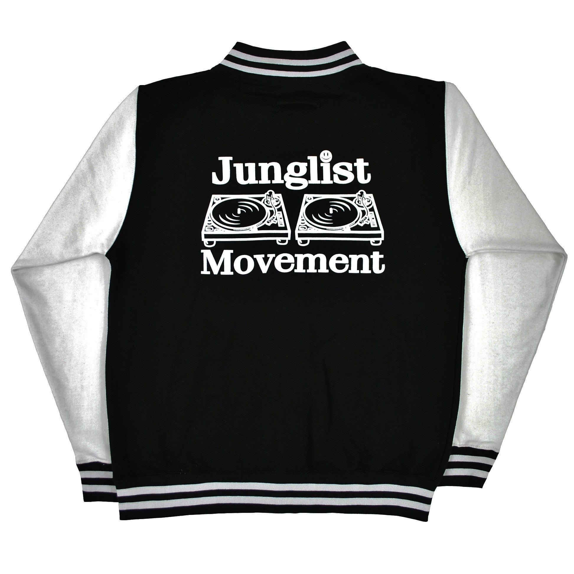 Junglist Movement Princeton Varsity Jacket Black/White