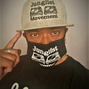 Junglist Movement Cap Snapback Heather Grey (Black Emb)