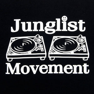 Junglist Movement T-Shirt Black (White)