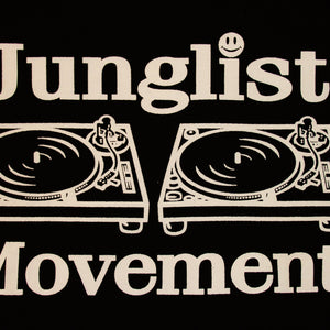 Junglist Movement Hoodie Black (White)