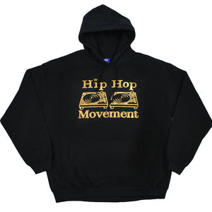 Hip Hop Movement Gold Hoodie (Black)