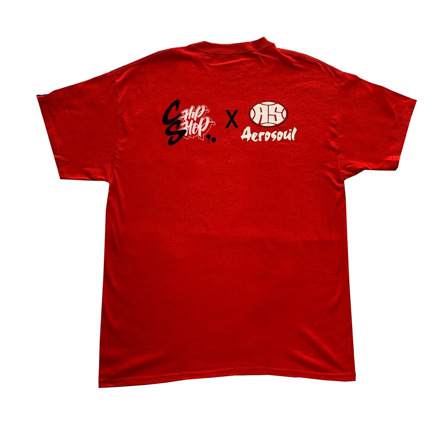 Chip Shop X Hip Hop Movement Collab T-Shirt ( red )