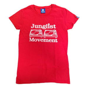 Junglist Movement Babe T Red (White)