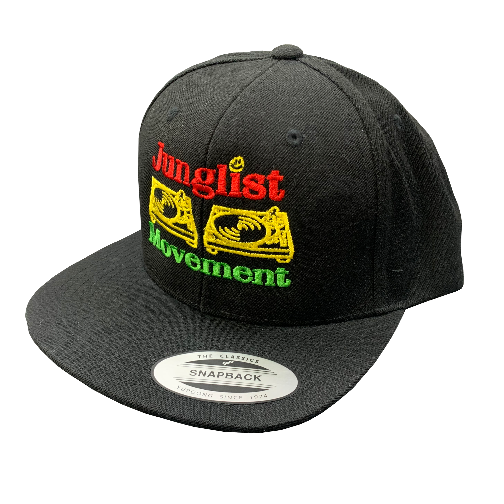 Jah-list Movement Cap Snapback Black (Emb)
