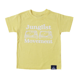 Baby Soul Junglist Movement Crew Neck TeeShirt ( White / Pale Yellow )