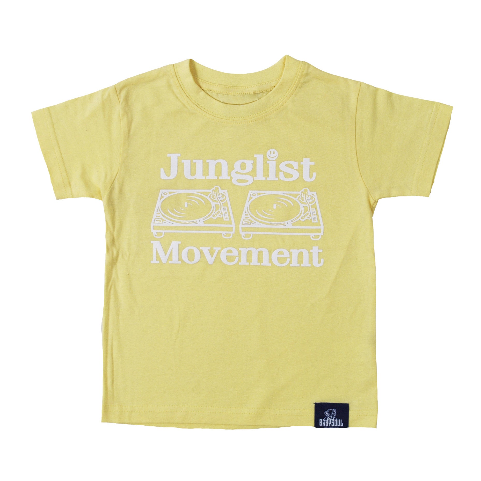 Baby Soul Junglist Movement Crew Neck TeeShirt White Pale
