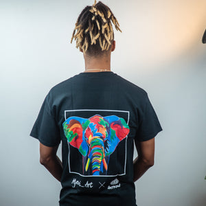 A.S. Africa Elephant T-shirt (Black)