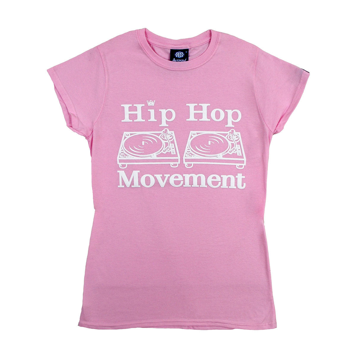 Hip Hop Movement Ladies Teeshirt (Pink)