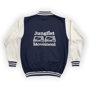 Junglist Movement Princeton Varsity Jacket Navy/White