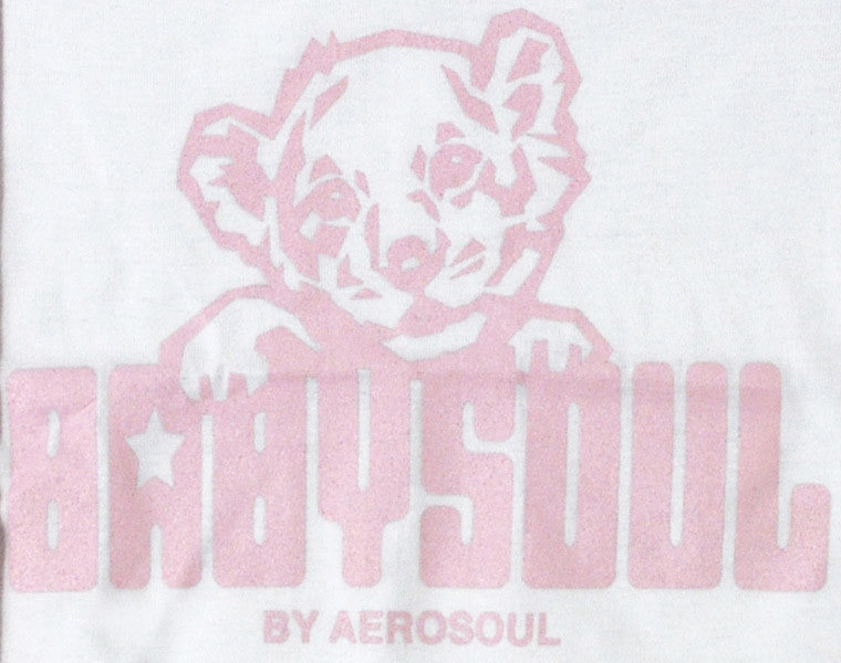 Baby Soul Cub BaseBall Long Sleeve Teeshirt (Pale Pink/White)