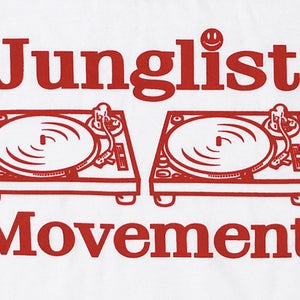 Baby Soul Junglist Movement BaseBall Long Sleeve Teeshirt (White/Red)
