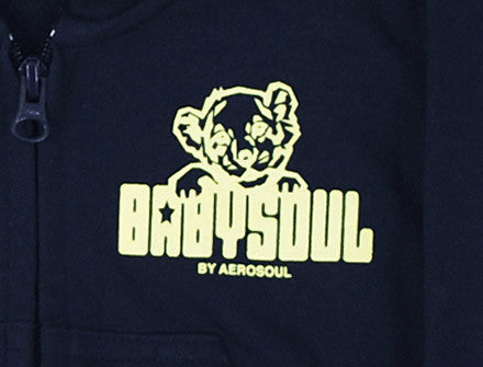 Baby Soul Junglist Movement Zip Hoodie ( Yellow / Navy )