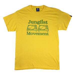 Junglist Movement T-Shirt Yellow (Green)