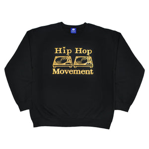 Hip Hop Movement Gold Sweatshirt (Black)
