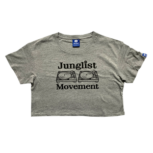Junglist Movement Crop Top Ath Grey (Black)