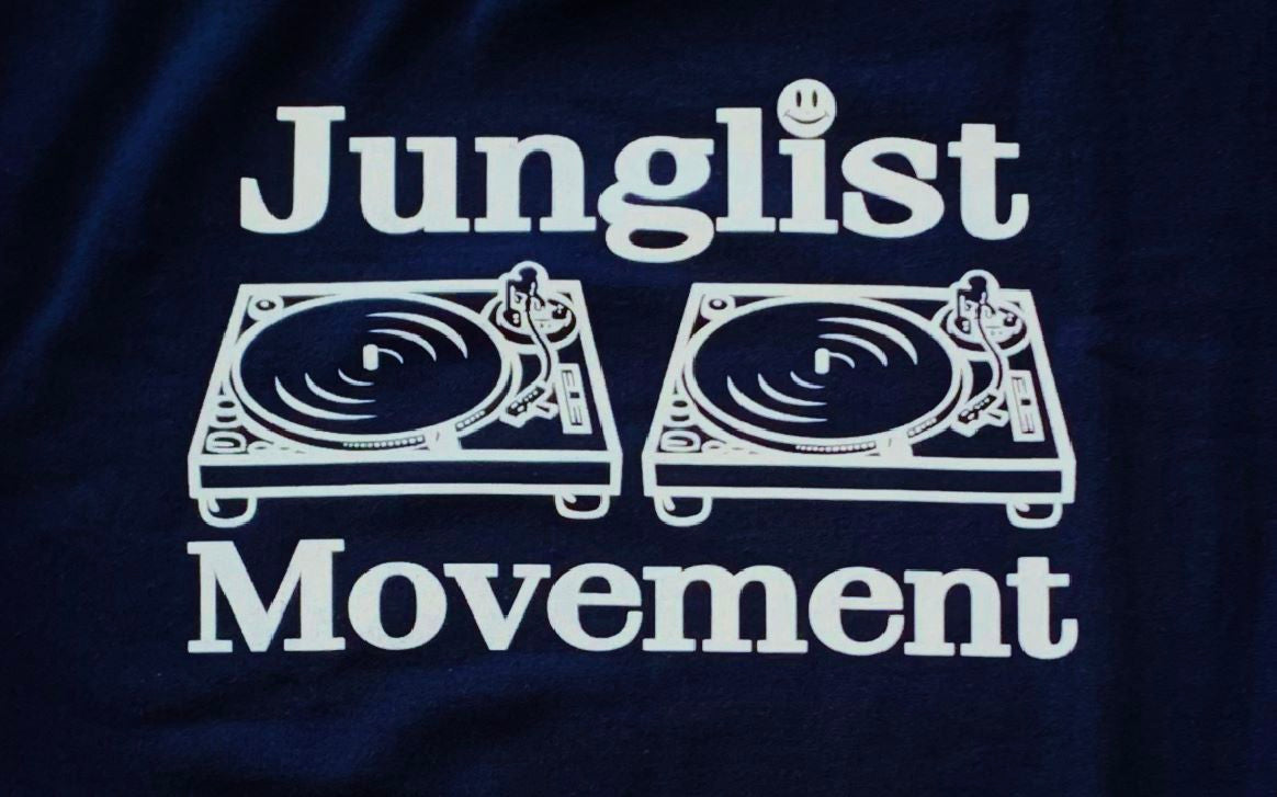Junglist Movement Sweat French Navy (White)