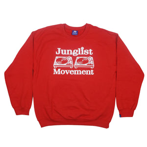 Junglist Movement Sweat Red (White)
