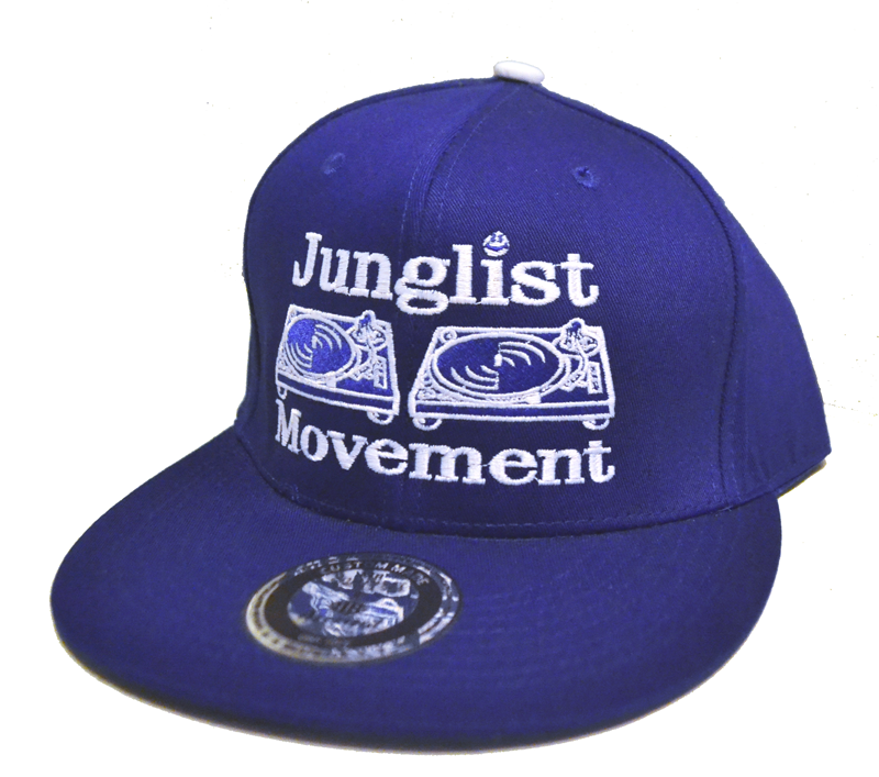 Junglist Movement Cap Snapback Royal (White Emb)