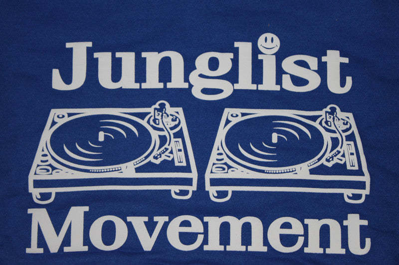 Junglist Movement Sweat Royal (White)