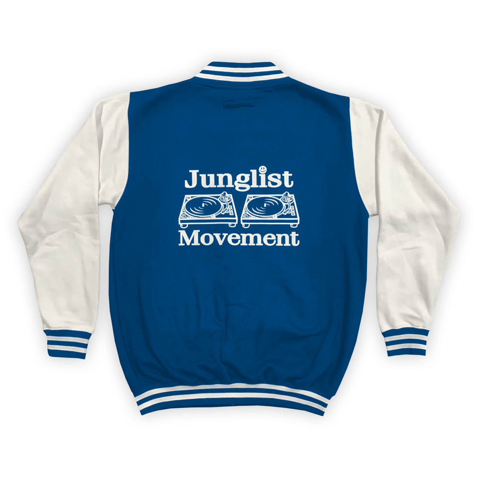 Junglist Movement Princeton Varsity Jacket Royal/White