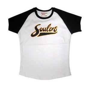 Soulero Baseball Babe T-Shirt (Navy/White)