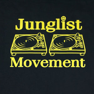 Junglist Movement T-Shirt Black (Yellow)